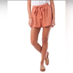 RHYTHM Almafi linen sun  BEACH SHORT — US SIZE 6